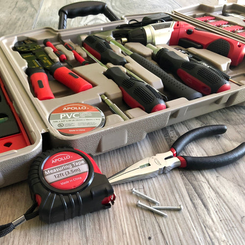 161 Stück Haushaltswerkzeug mit bequemem 3,6 Volt Lithium-Ionen-Schraubendreher - DT0739