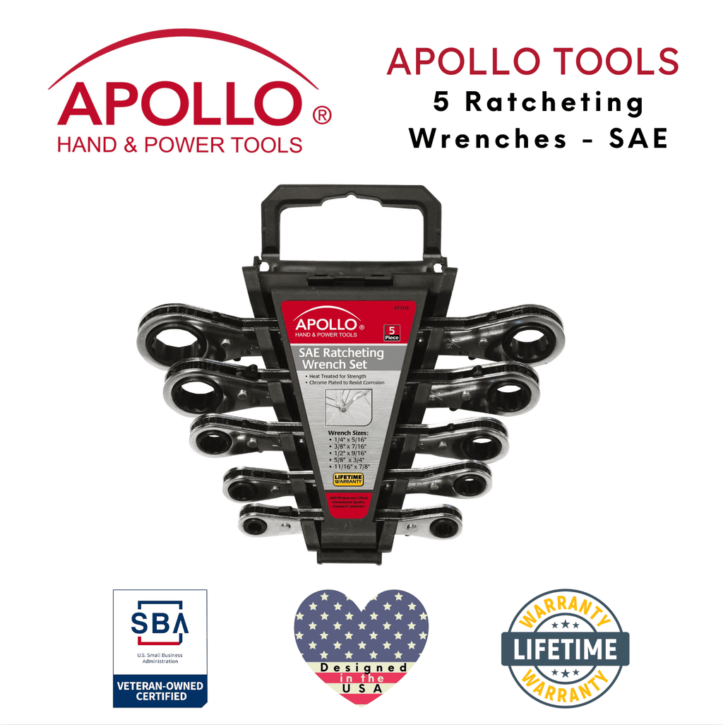 5 Stück SAE Ratcheing Wrench Set - DT1212