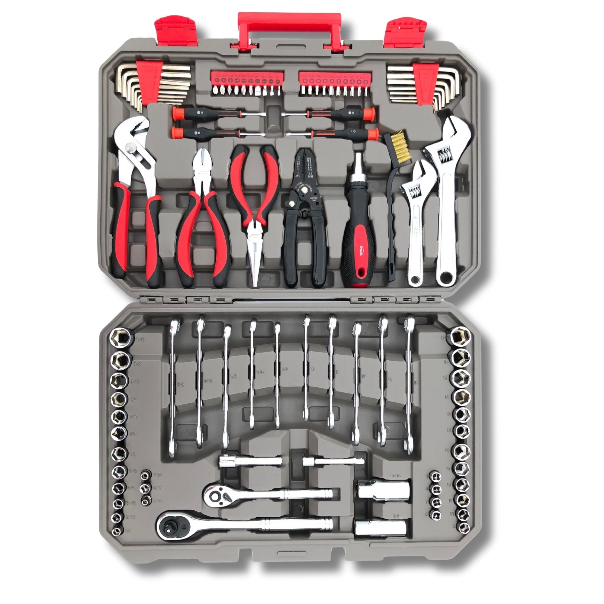 95 Stück Mechanik-Werkzeugset in Metrik und SAE für Kleinmotor, mechanische und allgemeine Reparaturen - DT1242