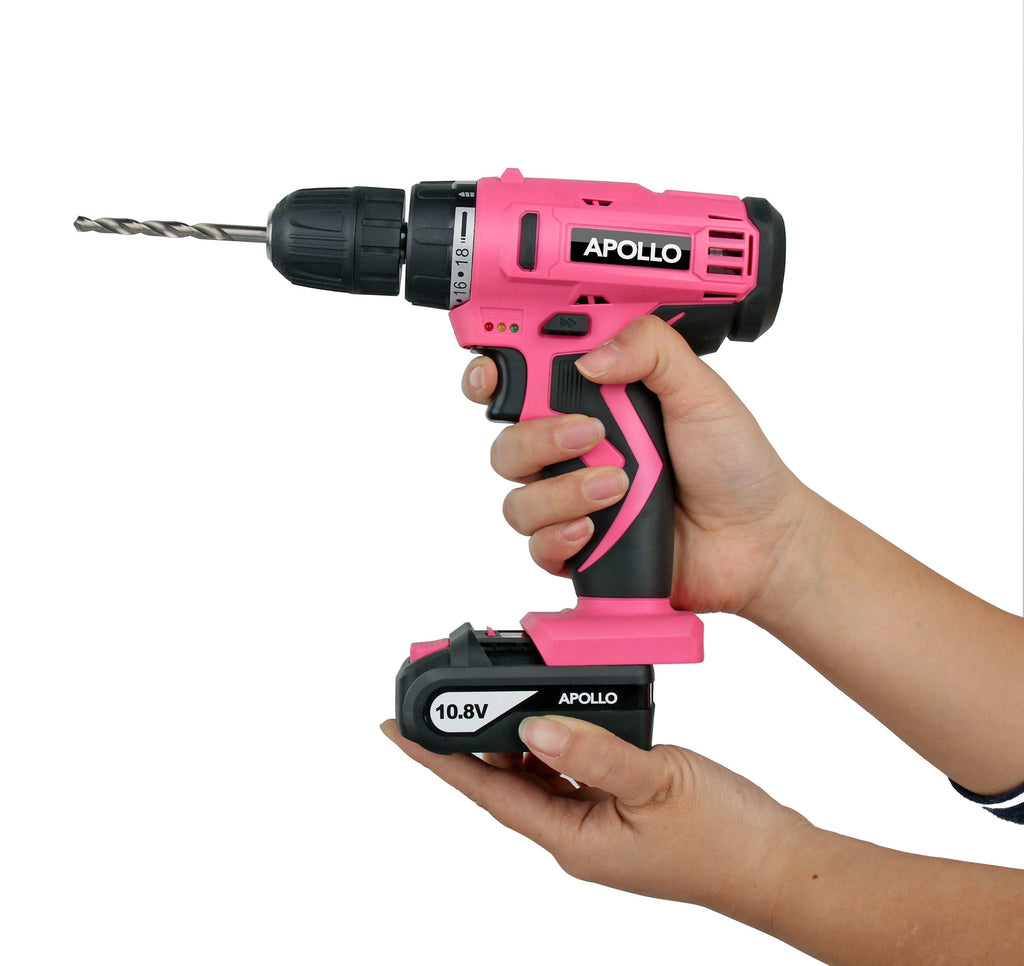 10,8 Volt Lithium-Ionen-Kabelloses Bohren mit 30 Stück Zubehör-Set-Rosa - DT4937P
