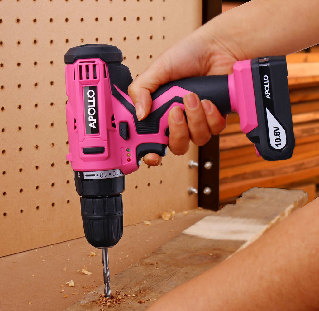 10,8 Volt Lithium-Ionen-Kabelloses Bohren mit 30 Stück Zubehör-Set-Rosa - DT4937P