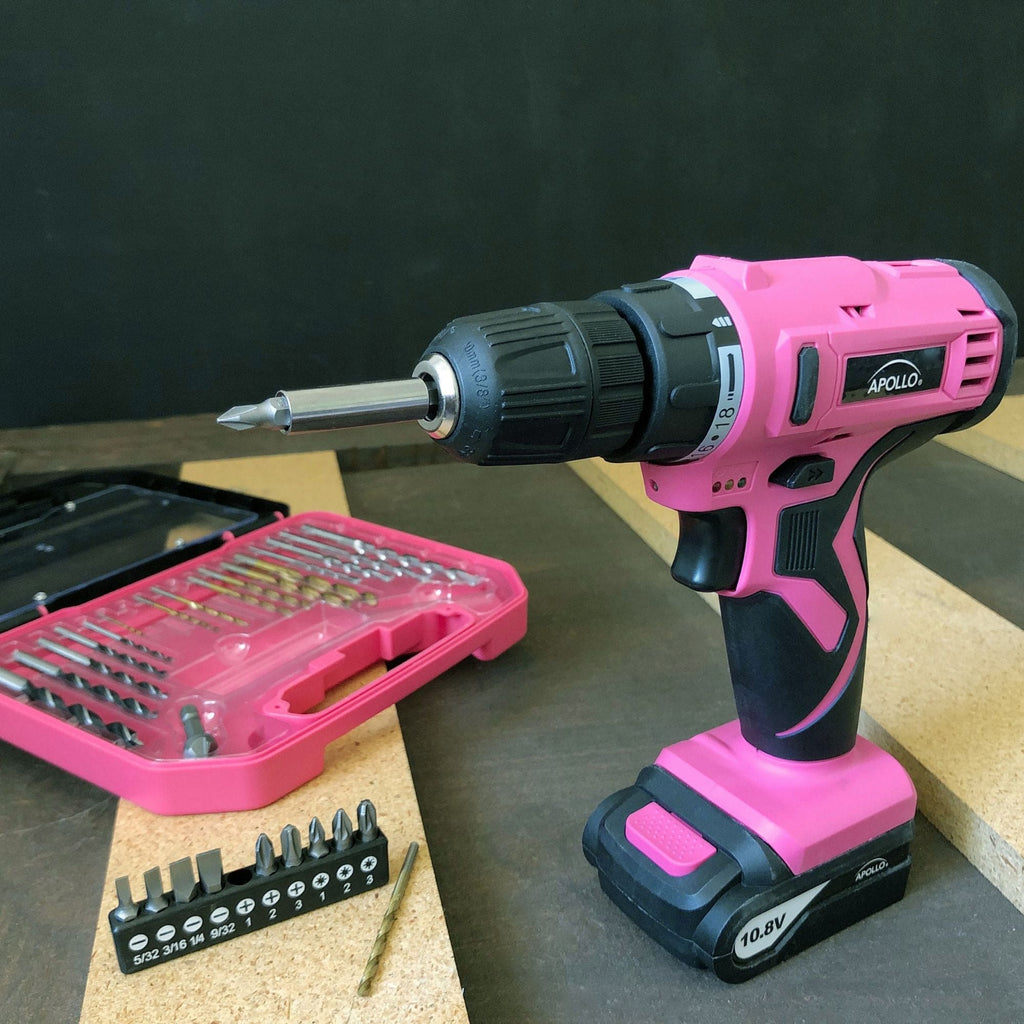 10,8 Volt Lithium-Ionen-Kabelloses Bohren mit 30 Stück Zubehör-Set-Rosa - DT4937P