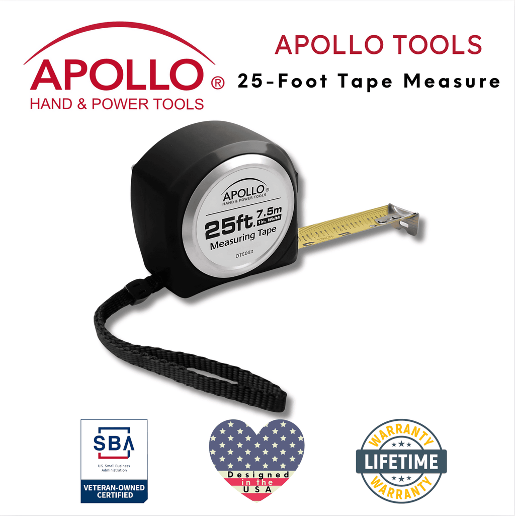 25ft Tape Measure - Schwarz - DT5002
