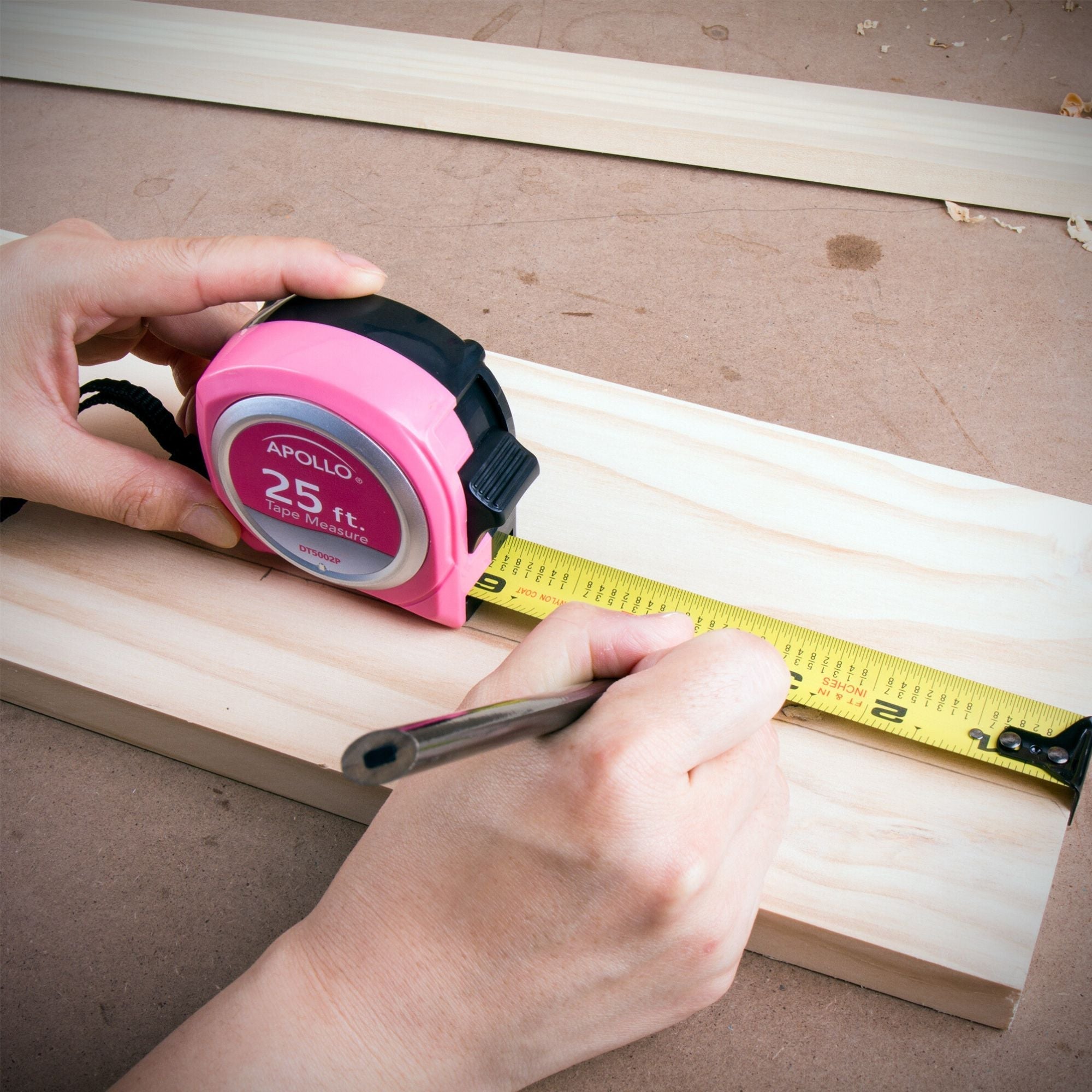 25ft Tape Measure - Rosa - DT5002P