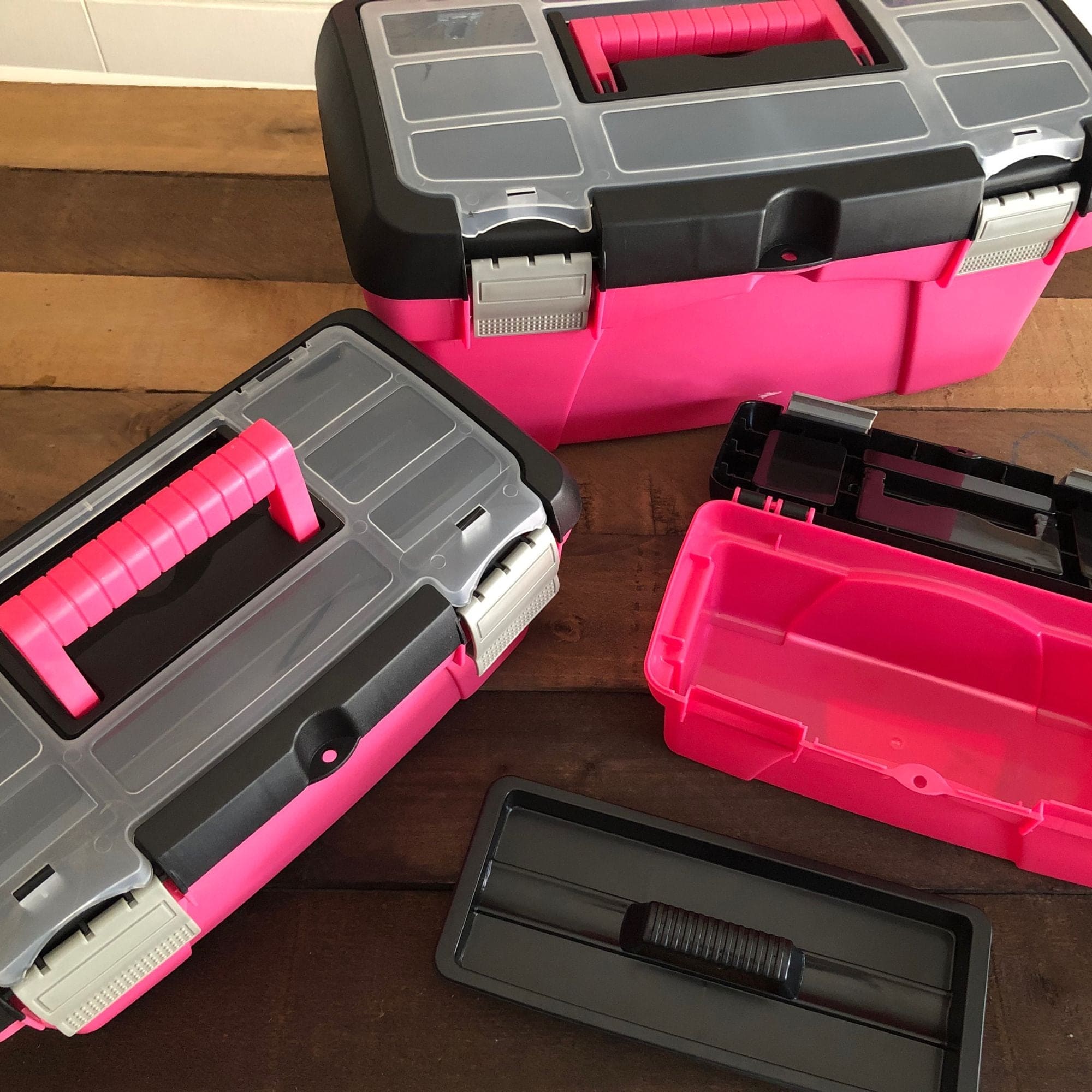 3 Stück Werkzeugbox - Rosa - DT5005P