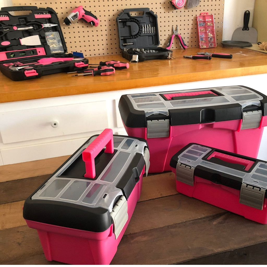 3 Stück Werkzeugbox - Rosa - DT5005P
