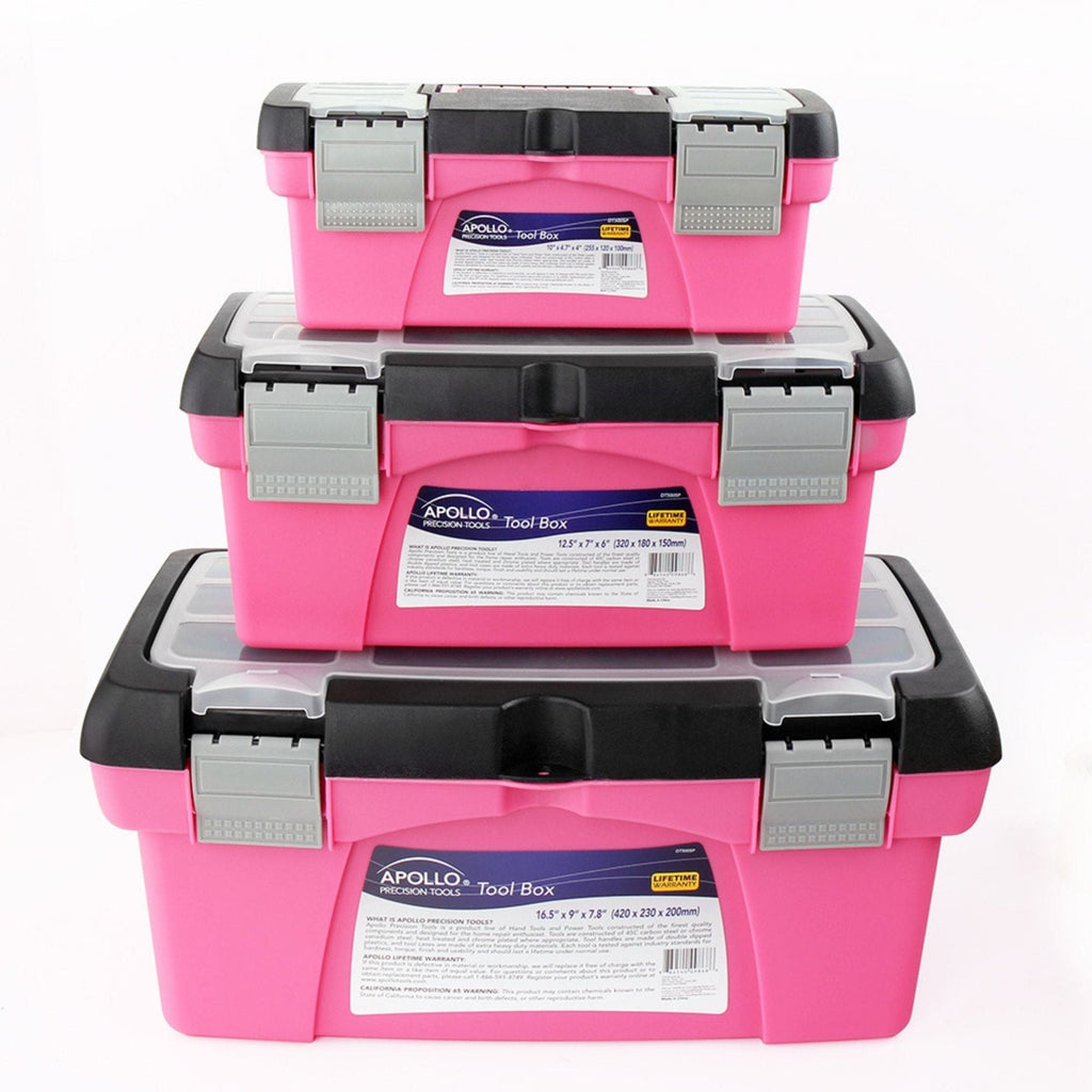 3 Stück Werkzeugbox - Rosa - DT5005P