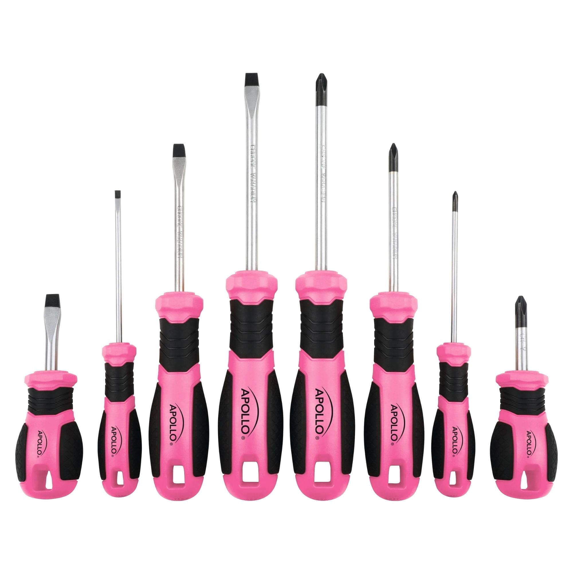 Apollo Tools 8 Rosa Essential Schraubendreher Set DT5018P