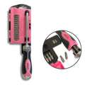 13-in-1-Ratcheting-Schraubendreher mit Bit-Set - Rosa - DT5021P