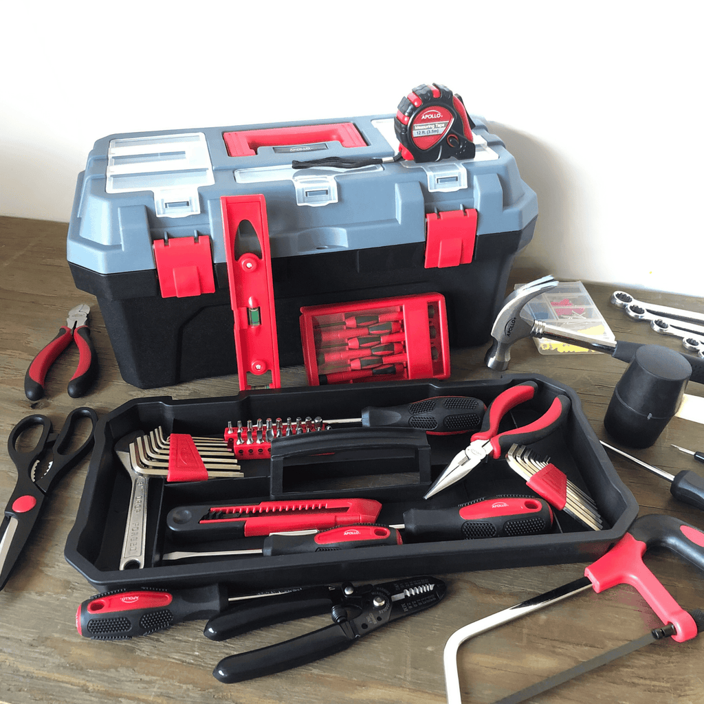 Rot 170 Piece Household Werkzeugset mit neuer und verbesserter Werkzeugbox - DT7103