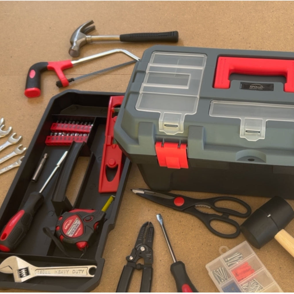Rot 170 Piece Household Werkzeugset mit neuer und verbesserter Werkzeugbox - DT7103
