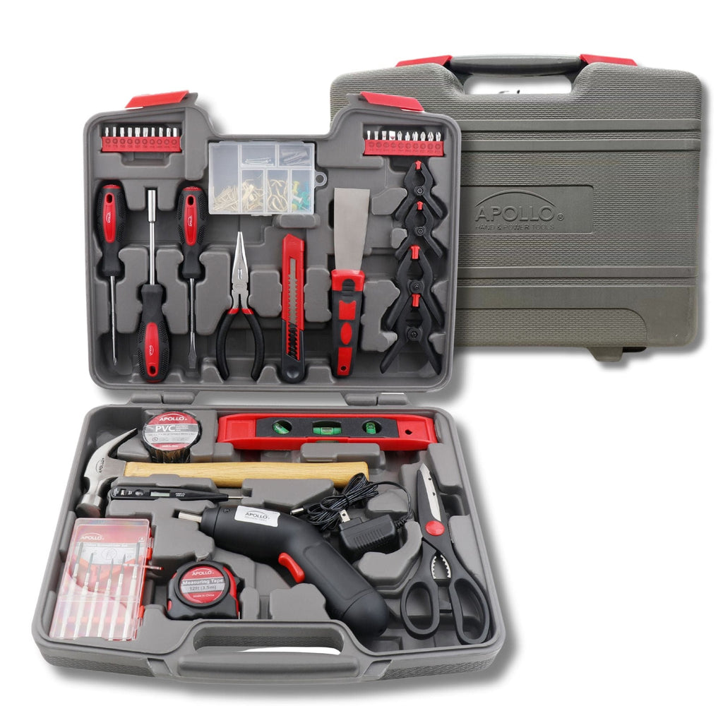 144 Stück Haushalts-Tool-Kit mit 4,8V Kabellos Schraubendreher - DT8422