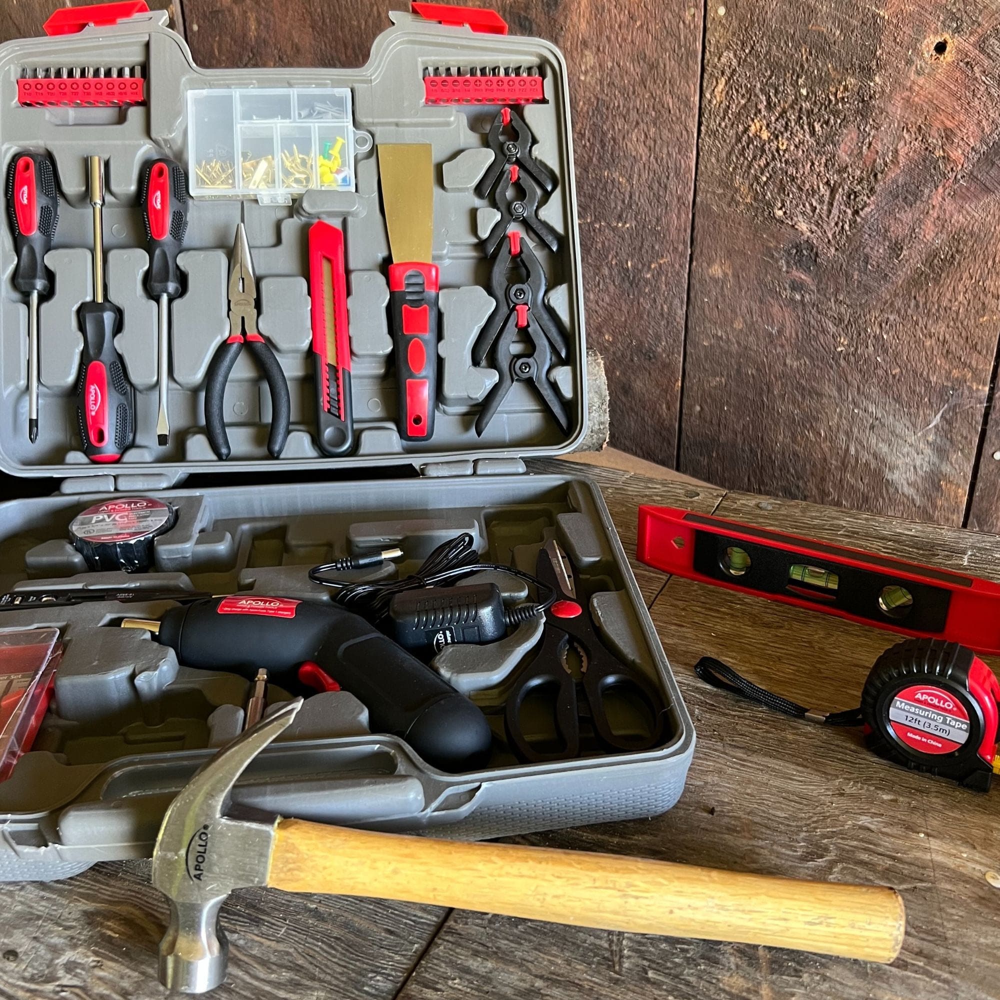 144 Stück Haushalts-Tool-Kit mit 4,8V Kabellos Schraubendreher - DT8422
