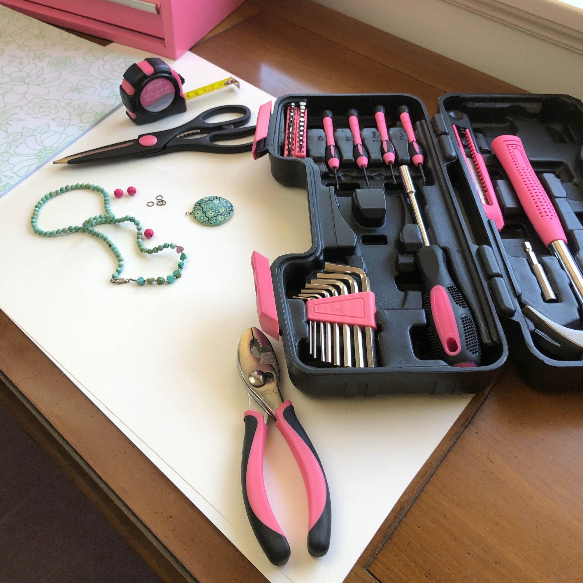 39 Stück General Werkzeugset Rosa - DT9706P