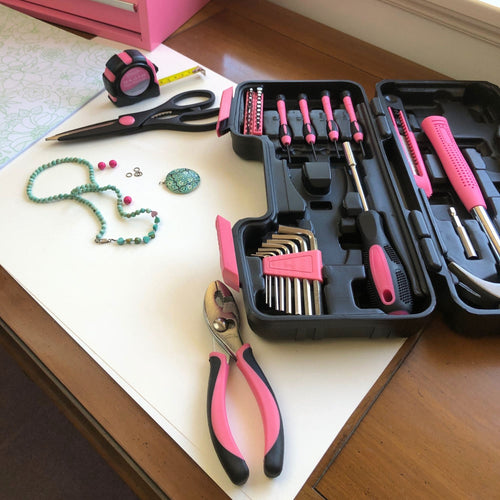 39 Stück General Werkzeugset Rosa - DT9706P