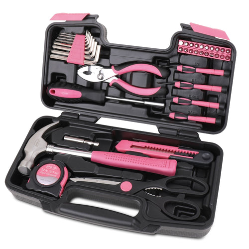 39 Stück General Werkzeugset Rosa - DT9706P