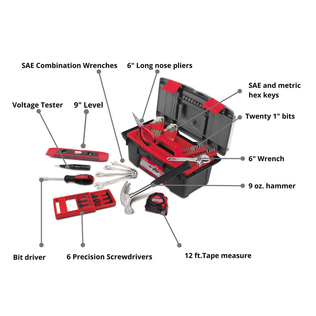53 Stück Haushalts-Tool-Kit mit Tool-Box - DT9773