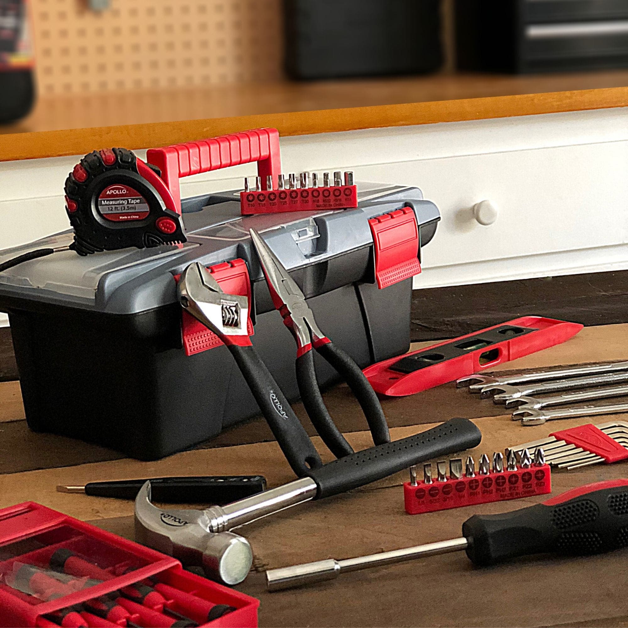 53 Stück Haushalts-Tool-Kit mit Tool-Box - DT9773