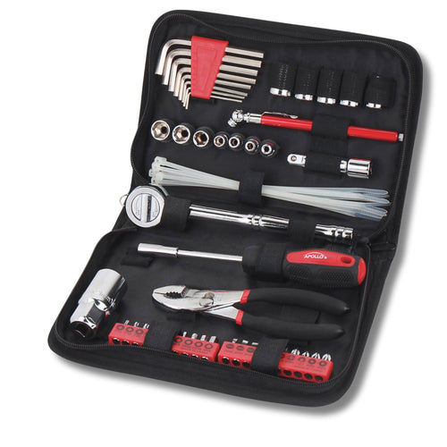 56 Stück metrisches Auto-Tool-Set im Zipper-Gehäuse - DT9775