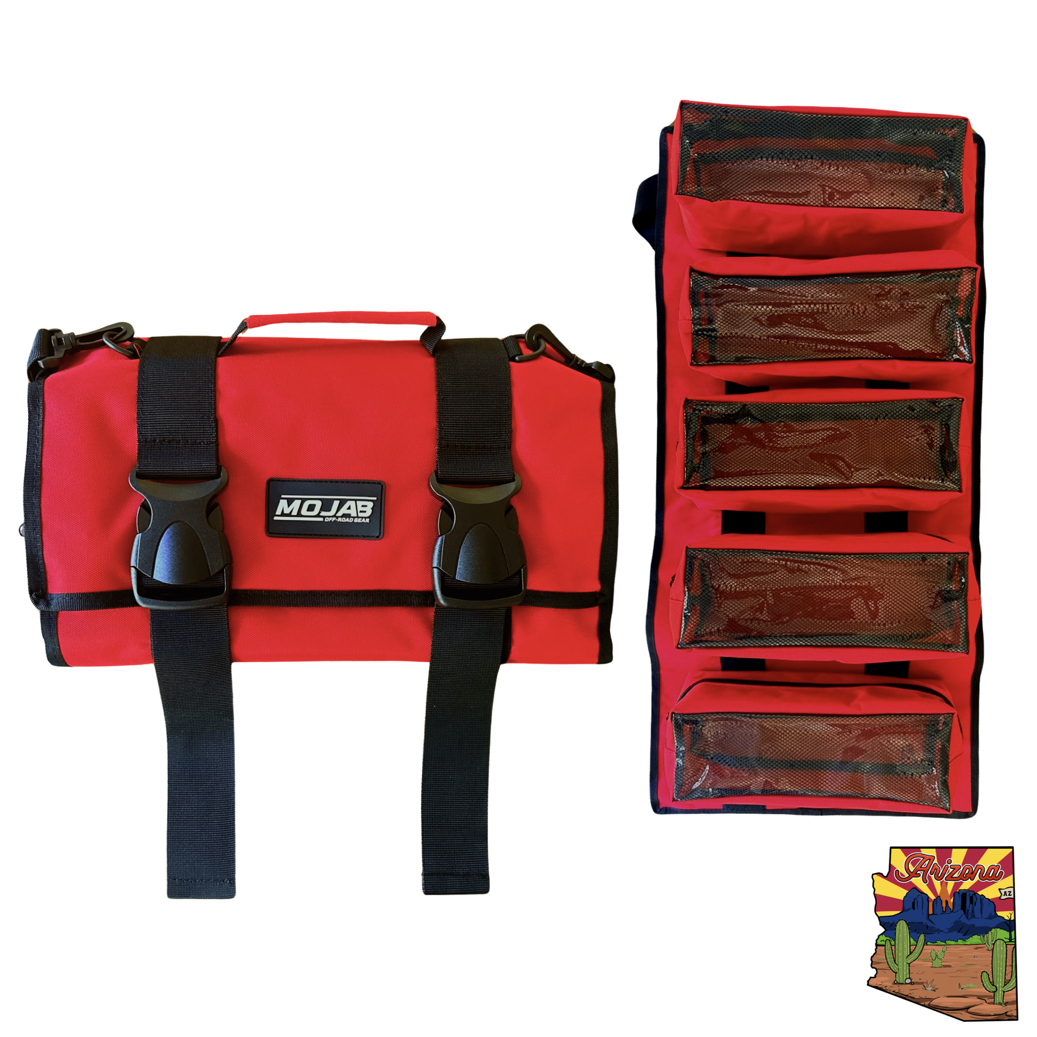 Große Canvas Tool Organizer Tasche mit 5 abnehmbaren Beuteln