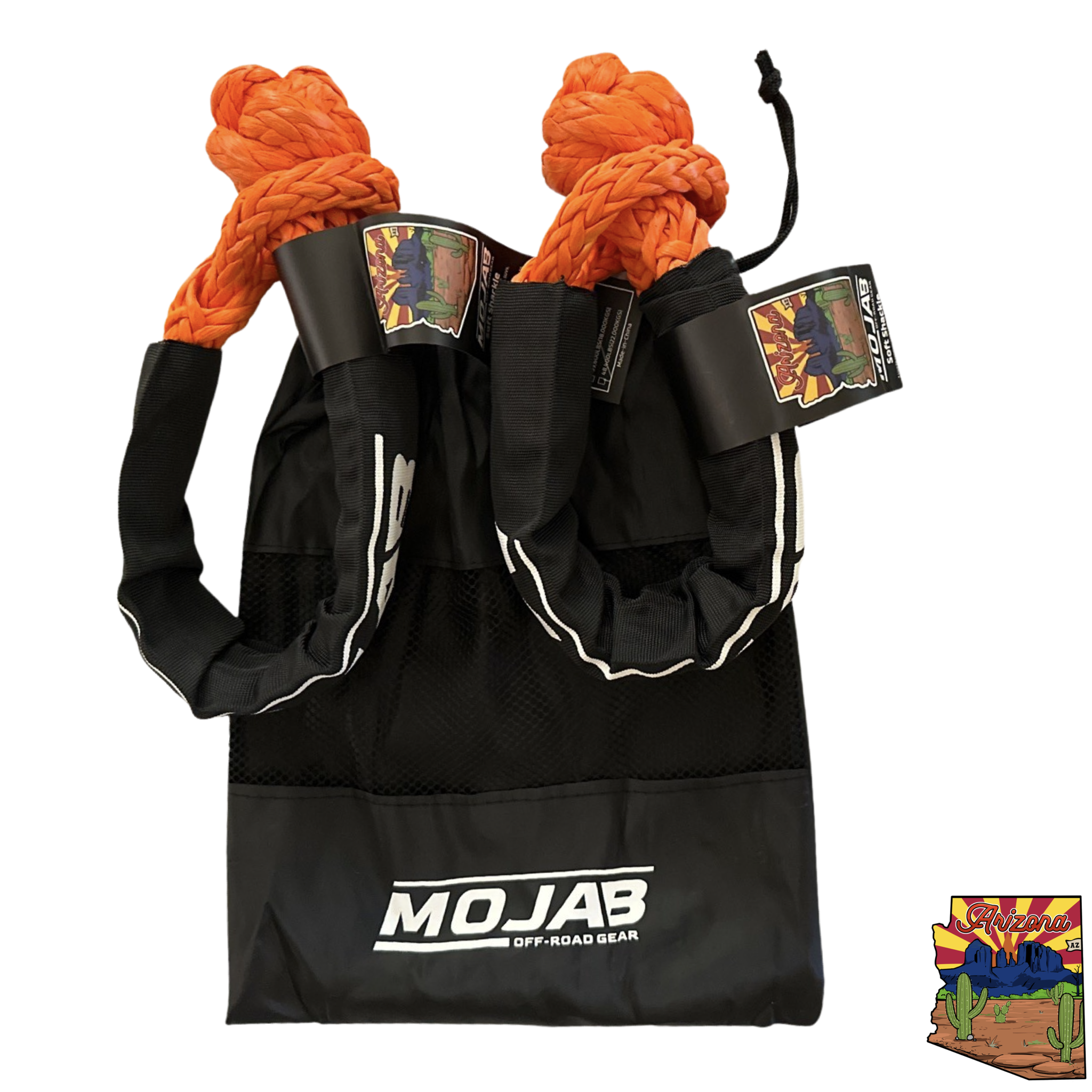 Soft Shackle 1/2'' x 22'' mit Sleeve und Tasche (2er-Set Shackles) (Lebenslange Garantie)
