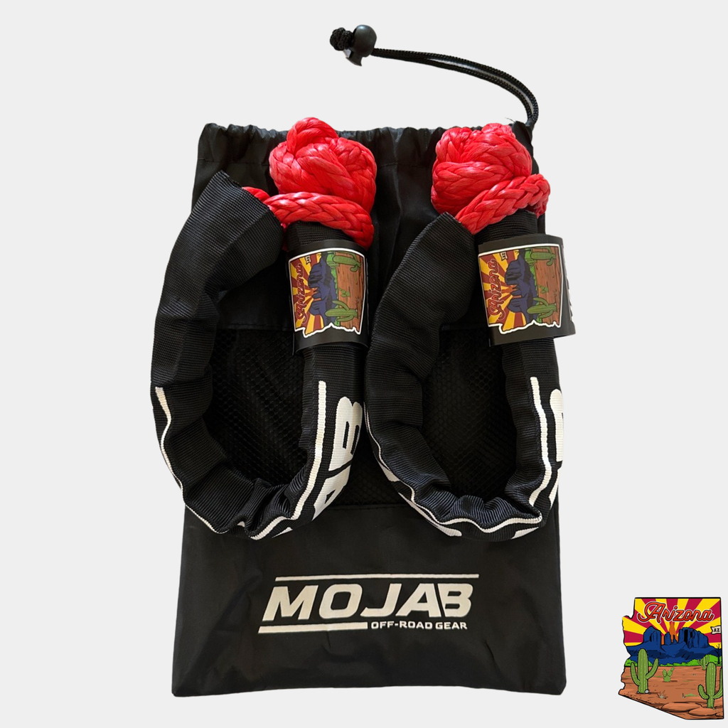 Soft Shackle 3/8'' x 22' mit Sleeve und Tasche (2er-Set Shackles) (Lebenslange Garantie)