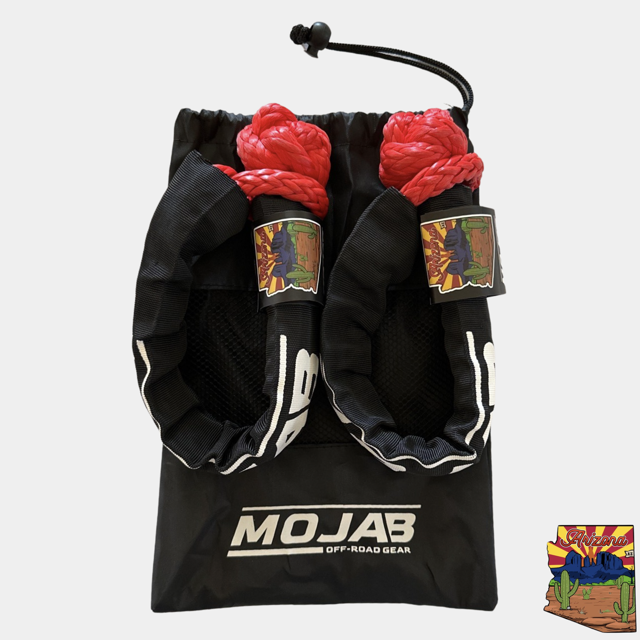 Soft Shackle 3/8'' x 22' mit Sleeve und Tasche (2er-Set Shackles) (Lebenslange Garantie)