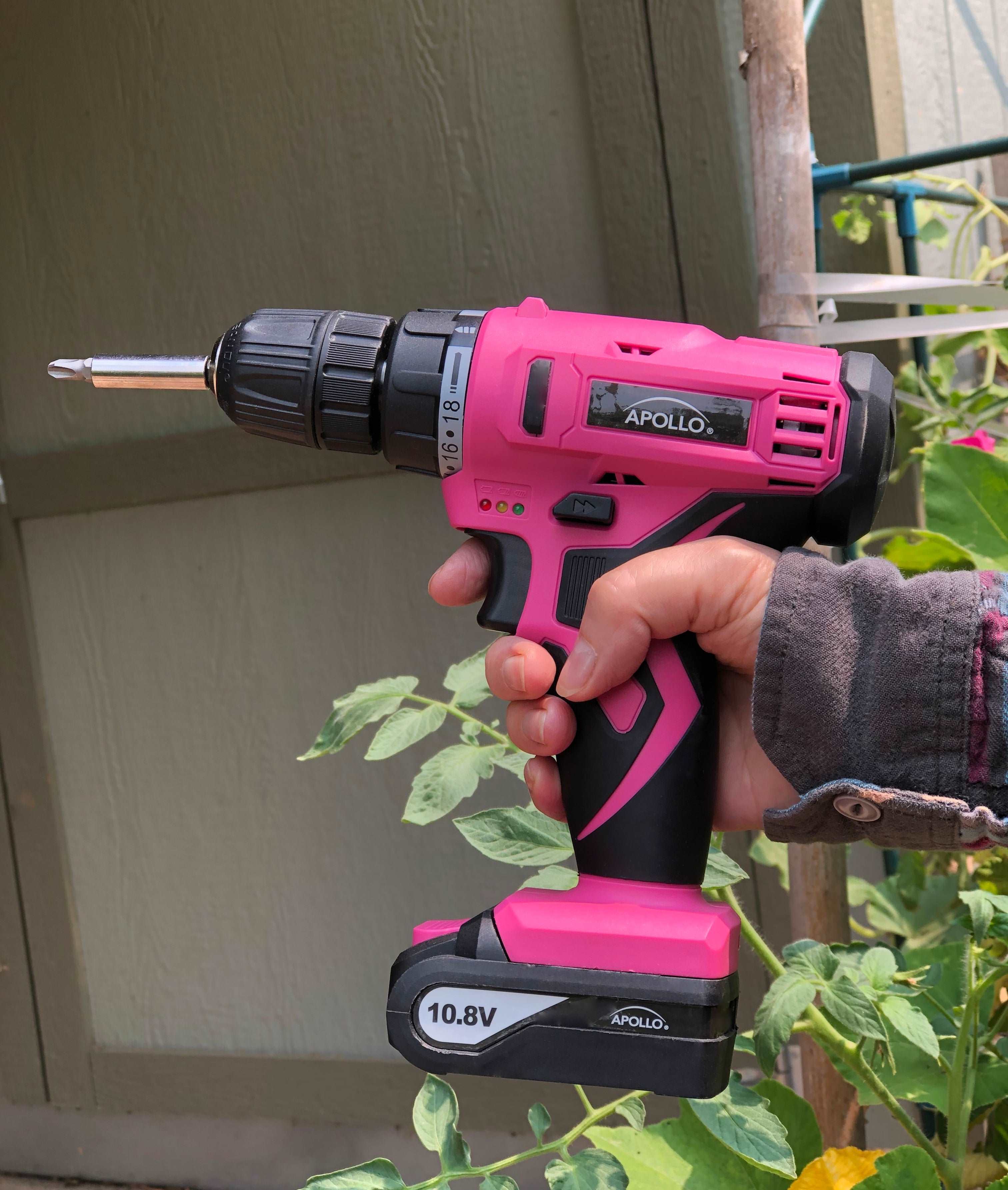 10,8 Volt Lithium-Ionen-Kabelloses Bohren mit 30 Stück Zubehör-Set-Rosa - DT4937P