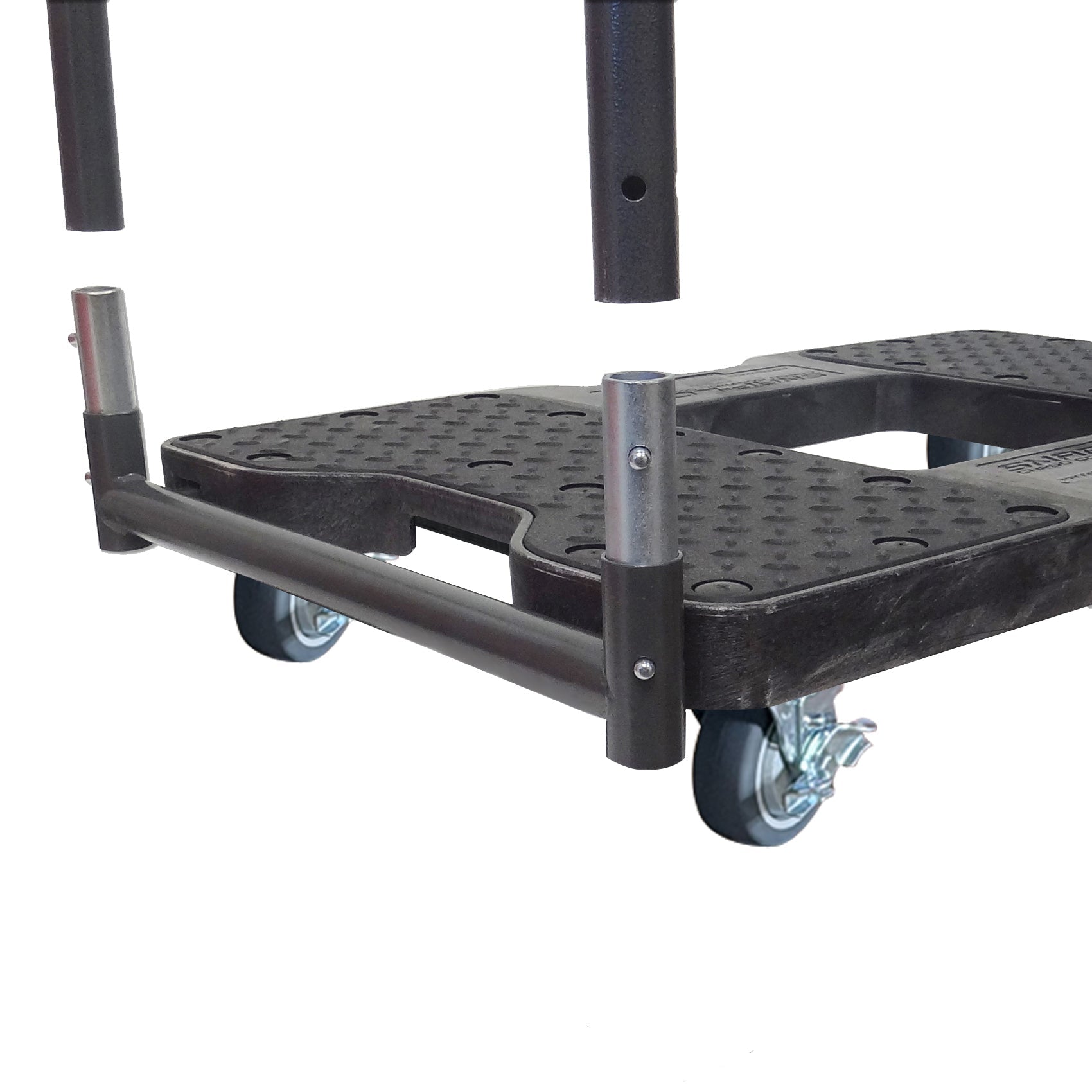 Snap-Loc E-Track Dolly - Easy-Roll, Low Profile, 0,45 kg Kapazität mit 3,5' Swivel Thermoplastic Casters - Schwarz