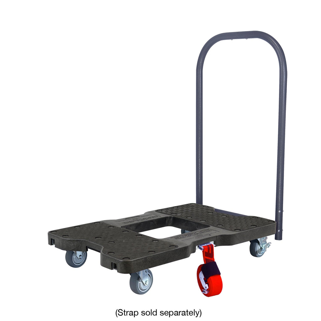 Snap-Loc E-Track Dolly - Easy-Roll, Low Profile, 0,45 kg Kapazität mit 3,5' Swivel Thermoplastic Casters - Schwarz