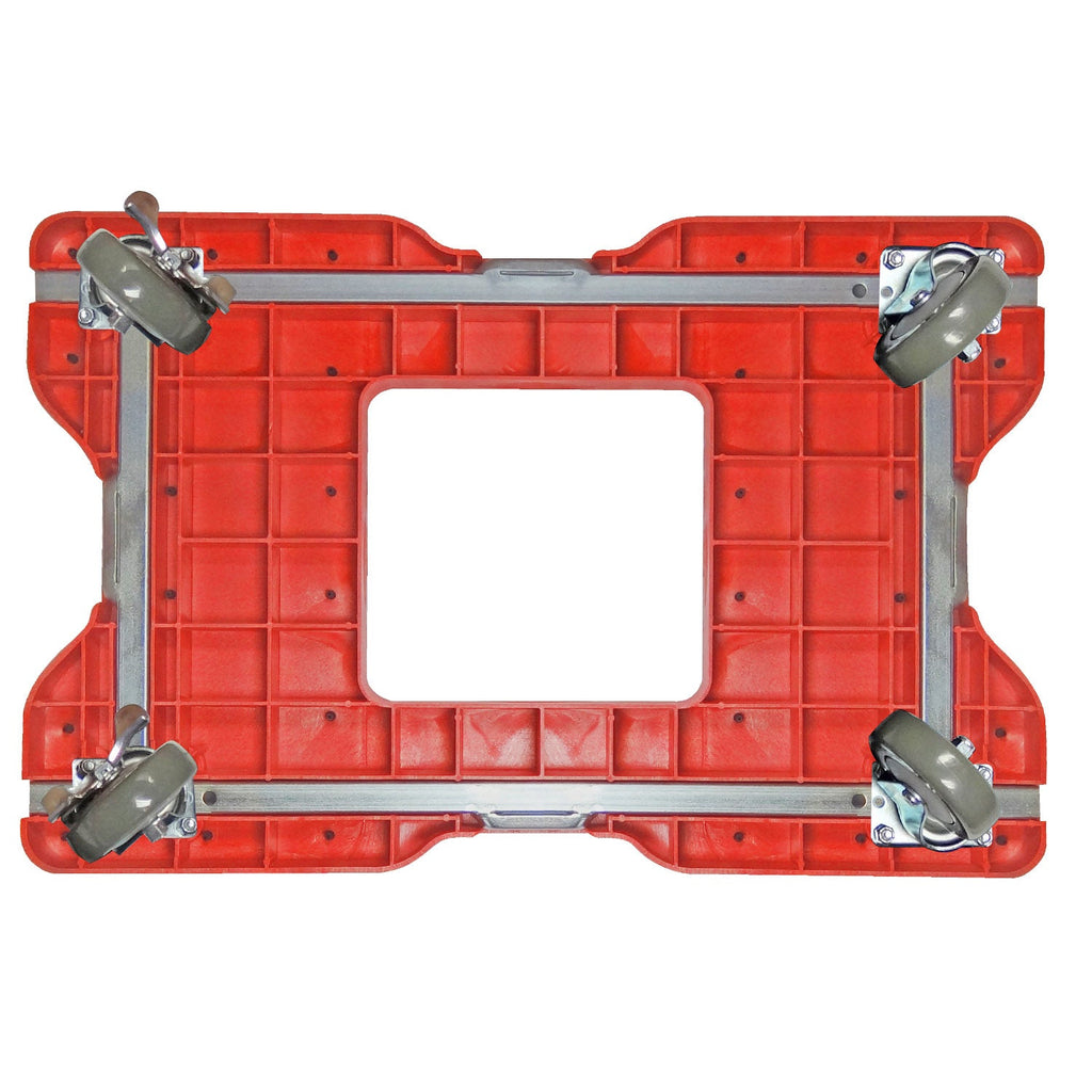 Snap-Loc E-Track Dolly - Industrielle Stärke, 0,68 kg Kapazität mit 4' Polyurethan-Schwenkrollen