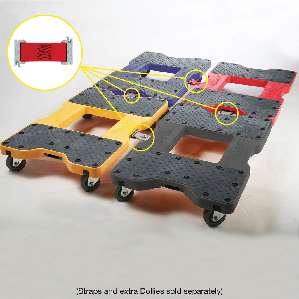 Snap-Loc E-Track Dolly - Industrielle Stärke, 0,68 kg Kapazität mit 4' Polyurethan-Schwenkrollen