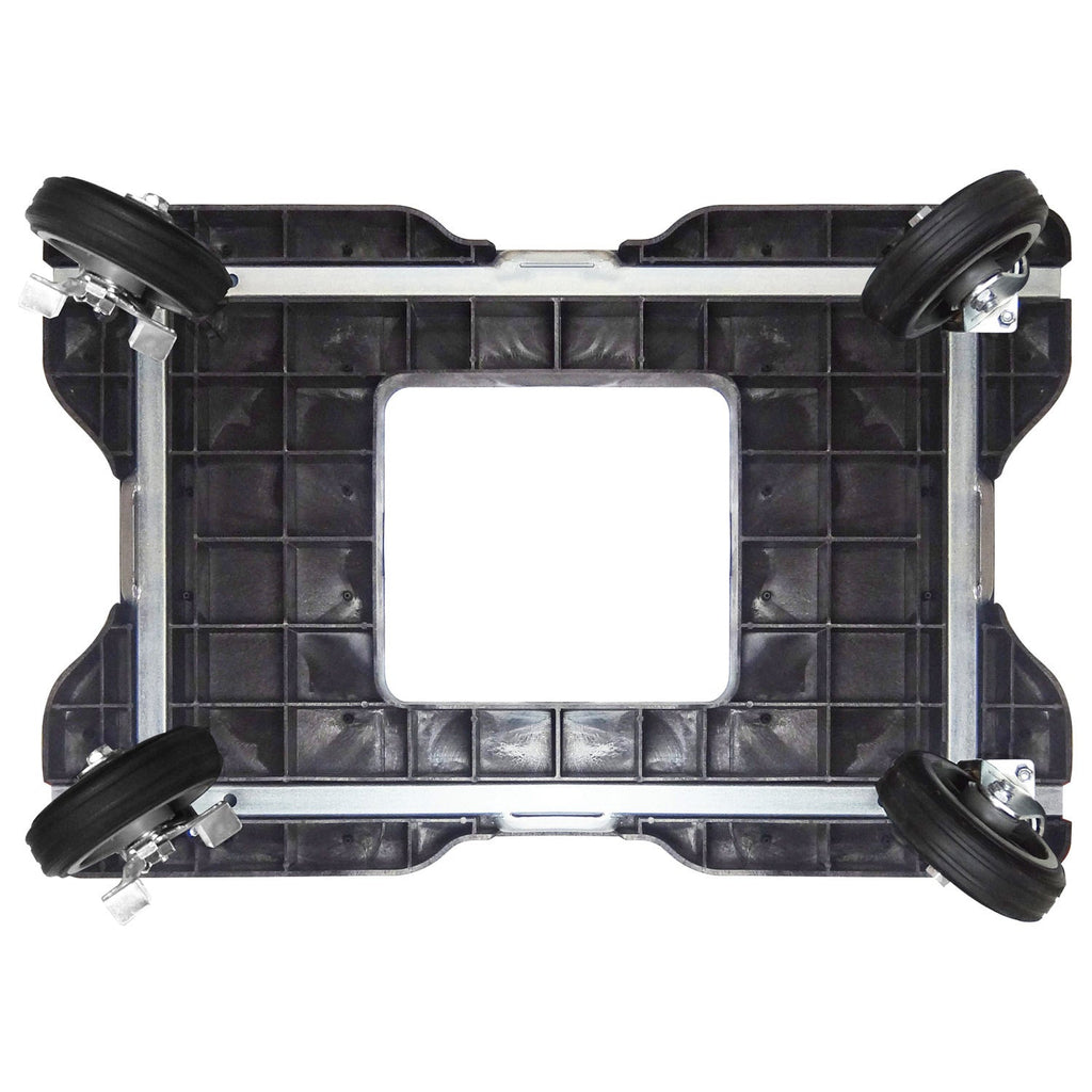 Snap-Loc E-Track Dolly - All-Terrain, 0,68 kg Kapazität mit 6' Solid Rubber Casters - Rot
