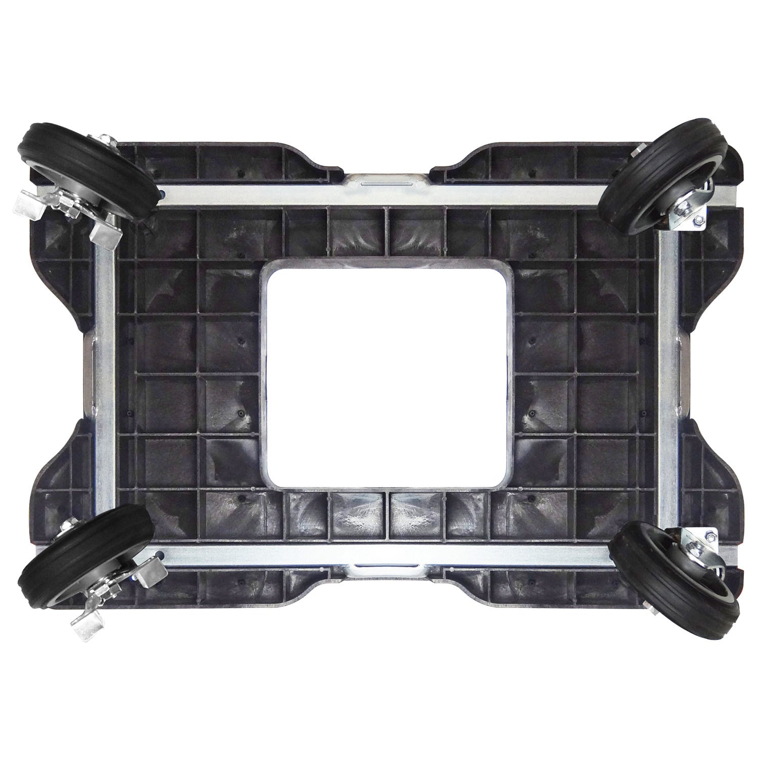 Snap-Loc E-Track Dolly - All-Terrain, 0,68 kg Kapazität mit 6' Solid Rubber Casters - Rot