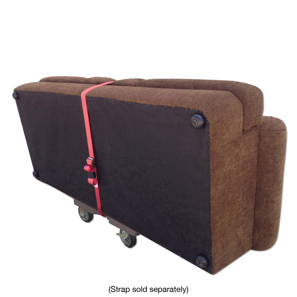 Snap-Loc E-Track Dolly - All-Terrain, 0,68 kg Kapazität mit 6' Solid Rubber Casters - Rot