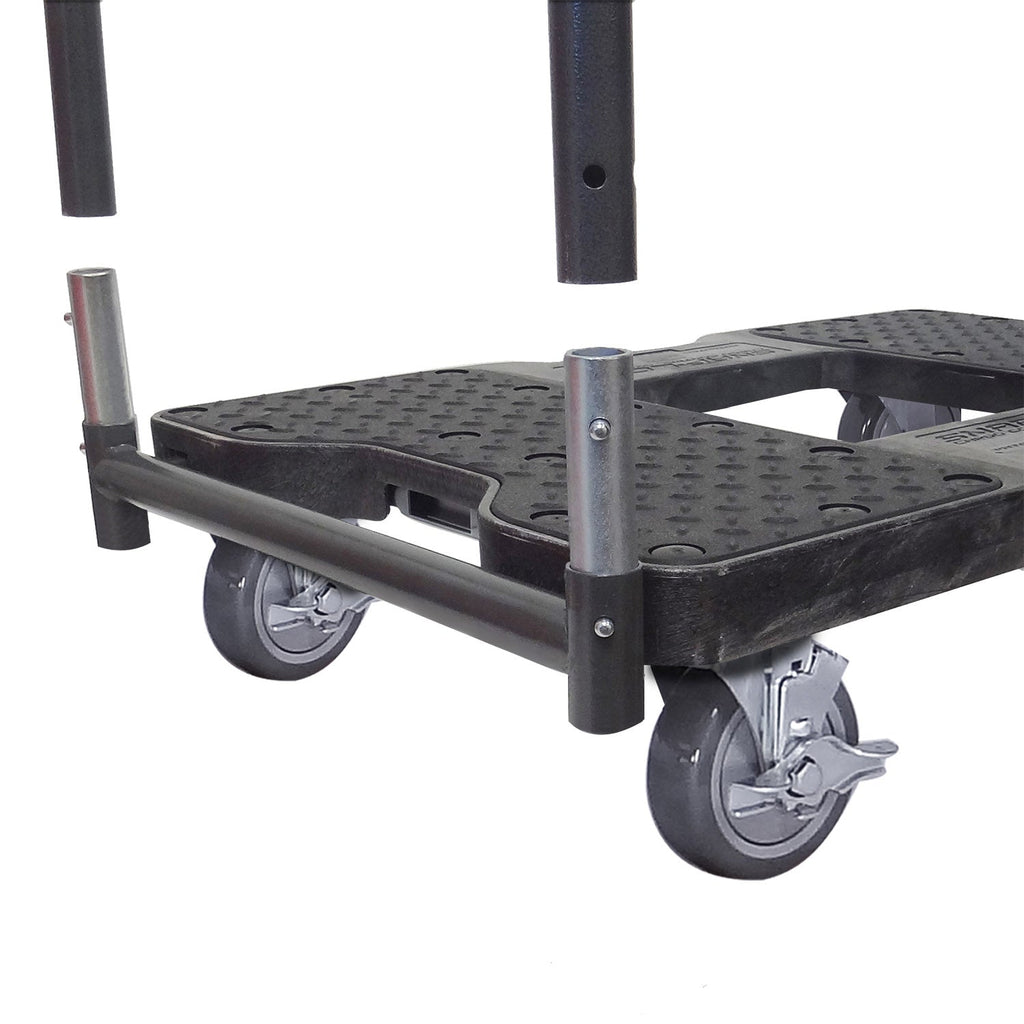 Snap-Loc E-Track Dolly - Industrielle Stärke, 0,68 kg Kapazität mit 4' Polyurethan-Schwenkrollen