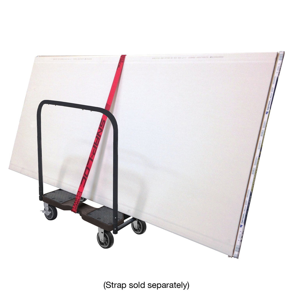 Snap-Loc E-Track Dolly - All-Terrain, 0,68 kg Kapazität mit 6' Solid Rubber Casters - Rot