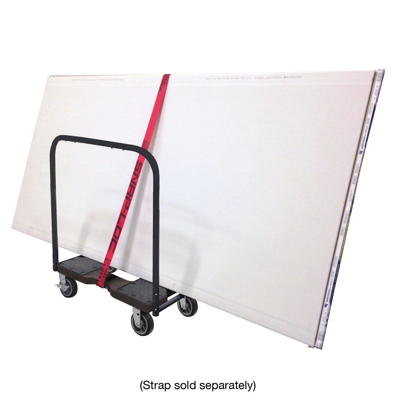 Snap-Loc E-Track Dolly - All-Terrain, 0,68 kg Kapazität mit 6' Solid Rubber Casters - Rot