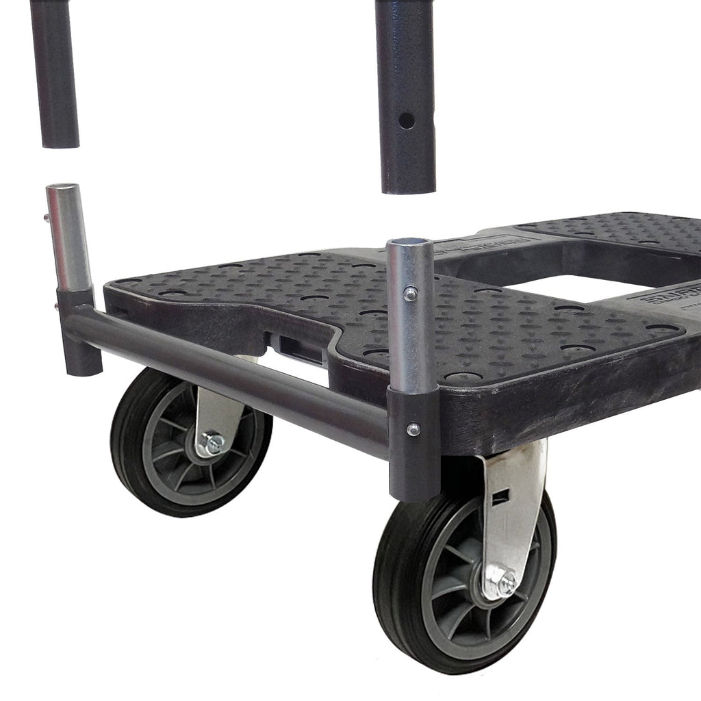 Snap-Loc E-Track Dolly - All-Terrain, 0,68 kg Kapazität mit 6' Solid Rubber Casters - Rot