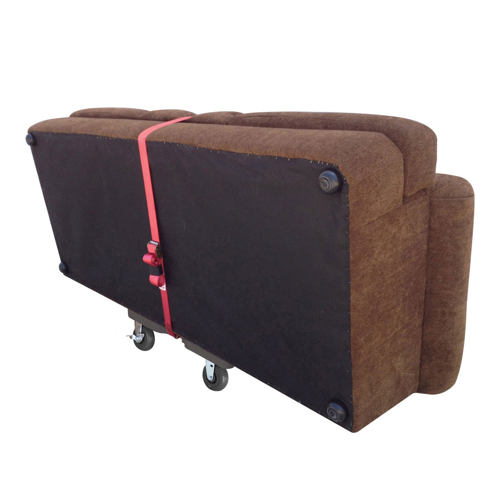 Snap-Loc E-Track Dolly - Extreme-Duty, 0,73 kg Kapazität mit 6' Solid Synthetic Rubber Casters - Rot