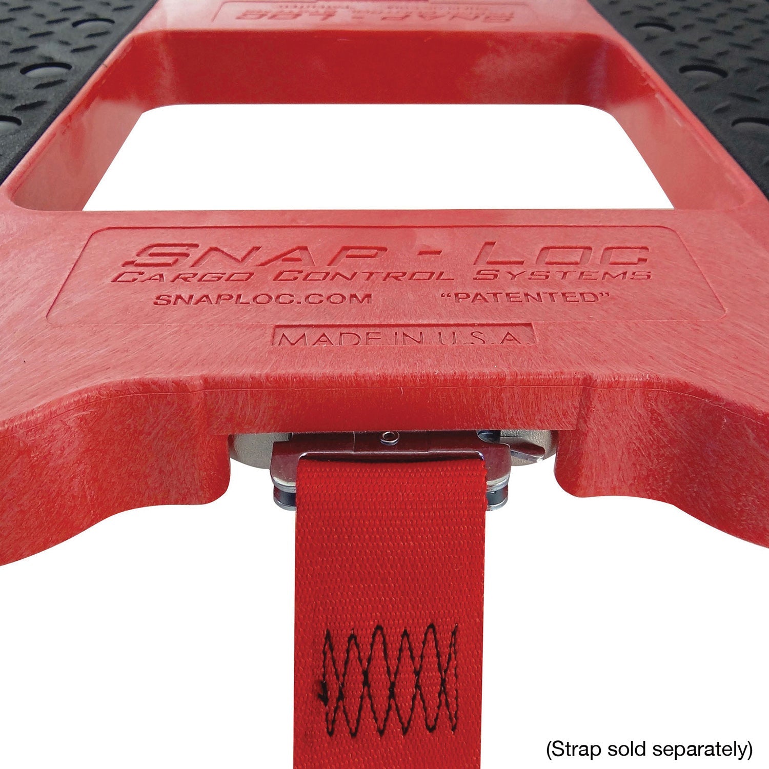 Snap-Loc E-Track Dolly - Extreme-Duty, 0,73 kg Kapazität mit 6' Solid Synthetic Rubber Casters - Rot