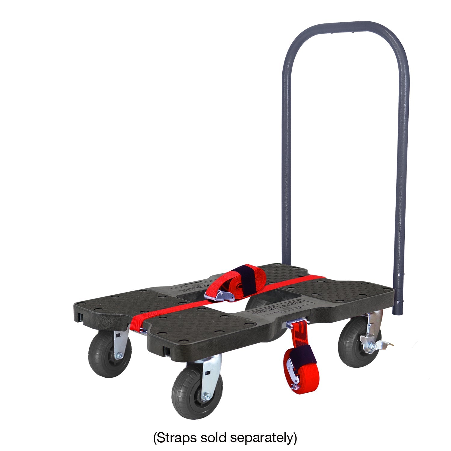 Snap-Loc E-Track Dolly - Extreme-Duty, 0,73 kg Kapazität mit 6' Solid Synthetic Rubber Casters - Rot