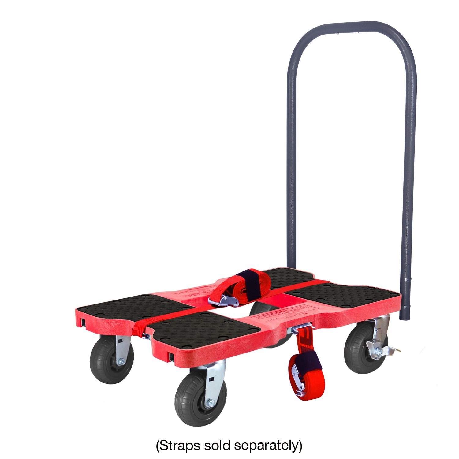 Snap-Loc E-Track Dolly - Extreme-Duty, 0,73 kg Kapazität mit 6' Solid Synthetic Rubber Casters - Rot