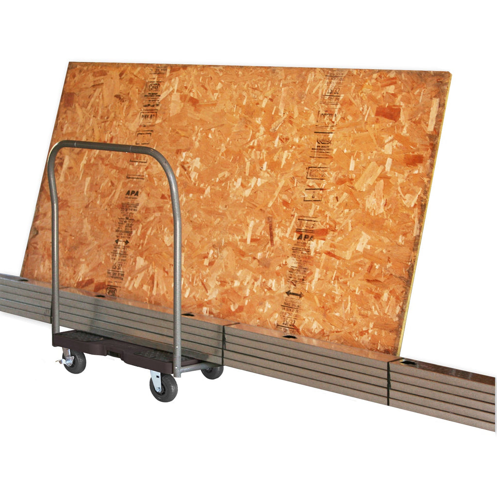 Snap-Loc E-Track Dolly - Extreme-Duty, 0,73 kg Kapazität mit 6' Solid Synthetic Rubber Casters - Rot