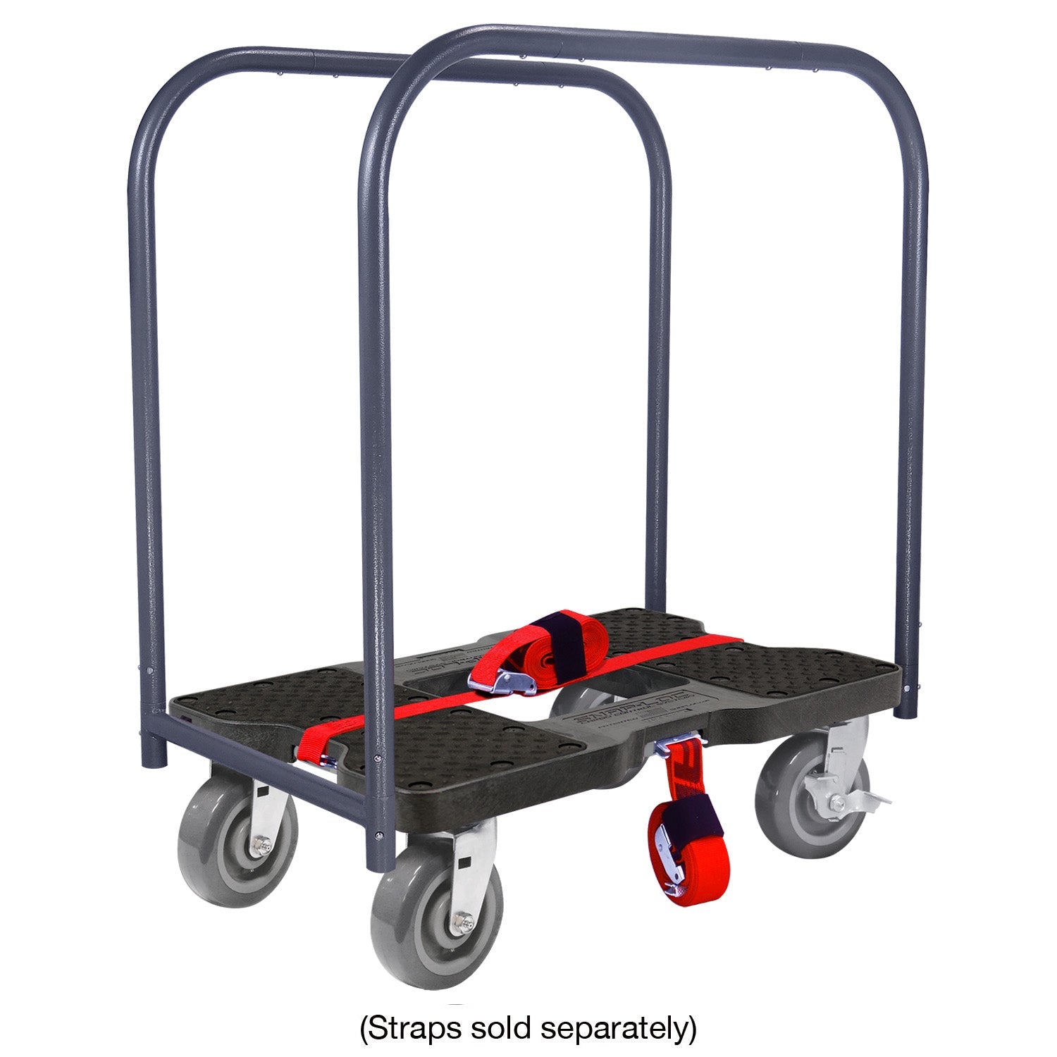 Snap-Loc E-Track Dolly - Super-Duty, 0,82 kg Kapazität mit 6' Polyurethan-Schwenkrollen - Rot