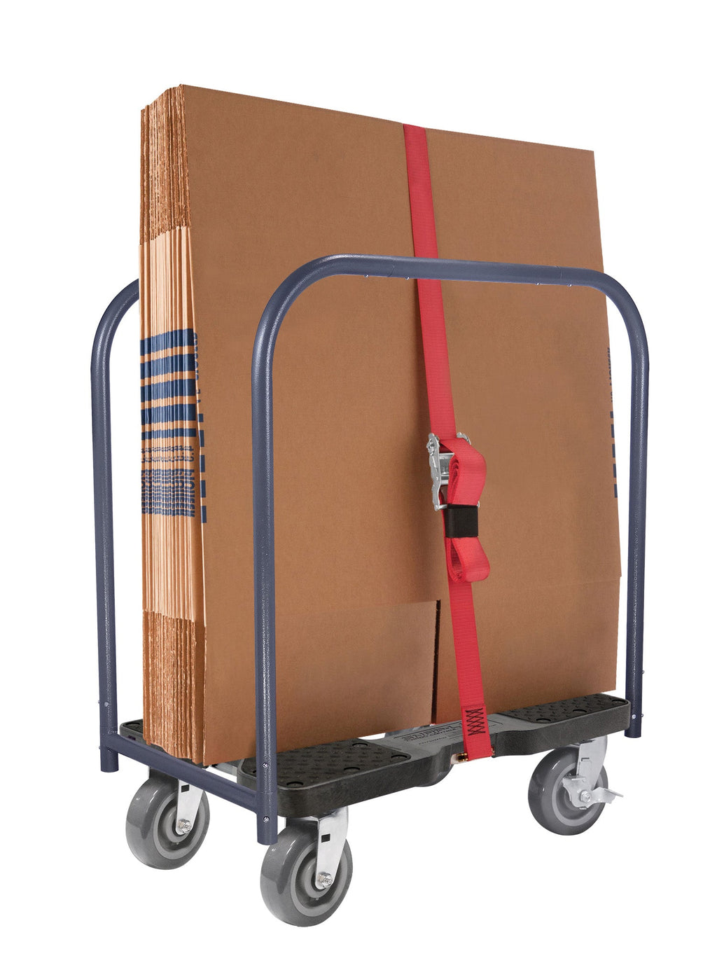 Snap-Loc E-Track Dolly - Super-Duty, 0,82 kg Kapazität mit 6' Polyurethan-Schwenkrollen - Rot