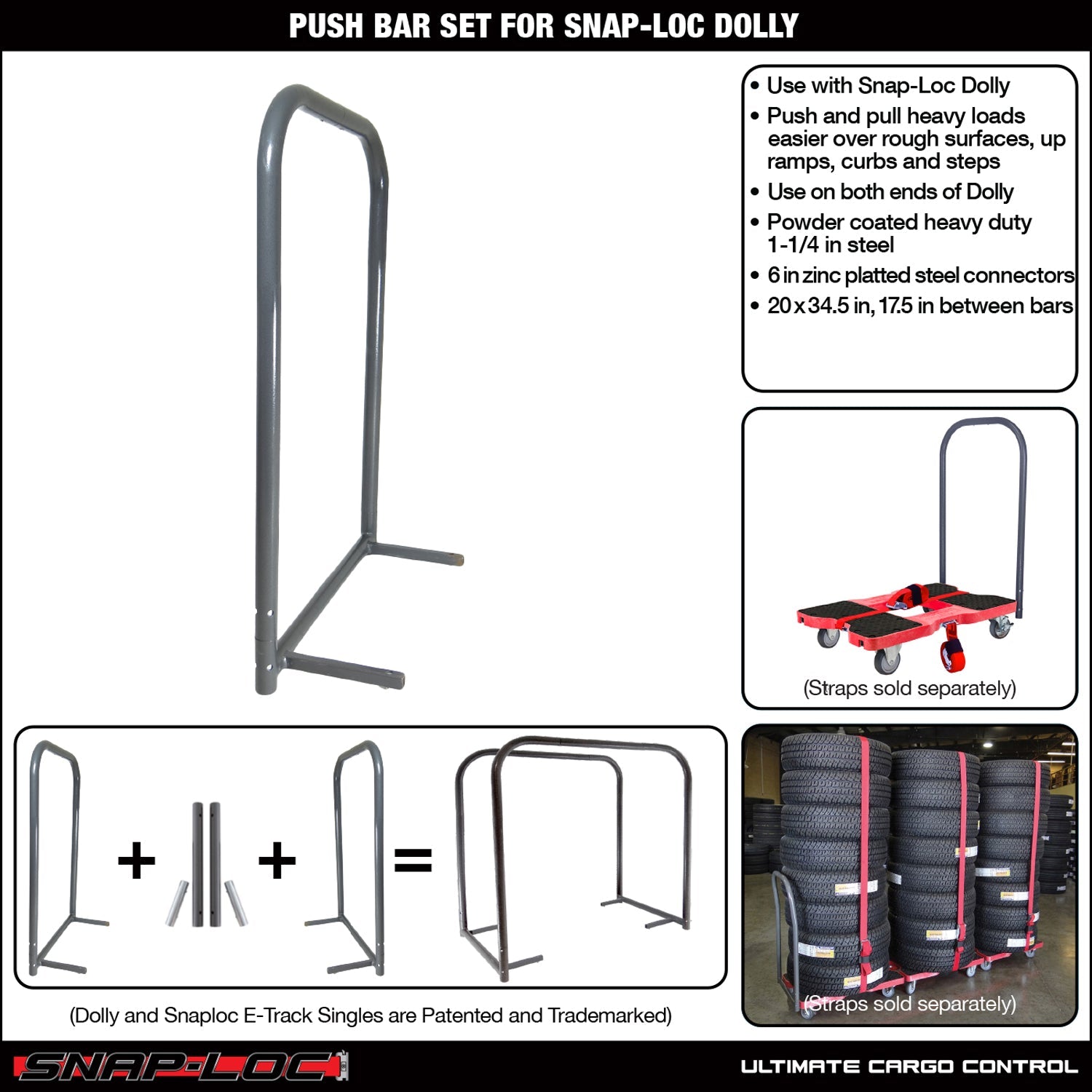 Snap-Loc E-Track Dolly Push Bar