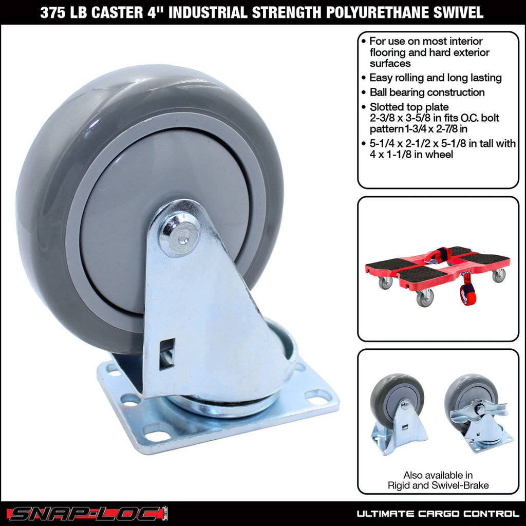 Snap-Loc 170,1 kg 4' Industrie Polyurethan Caster