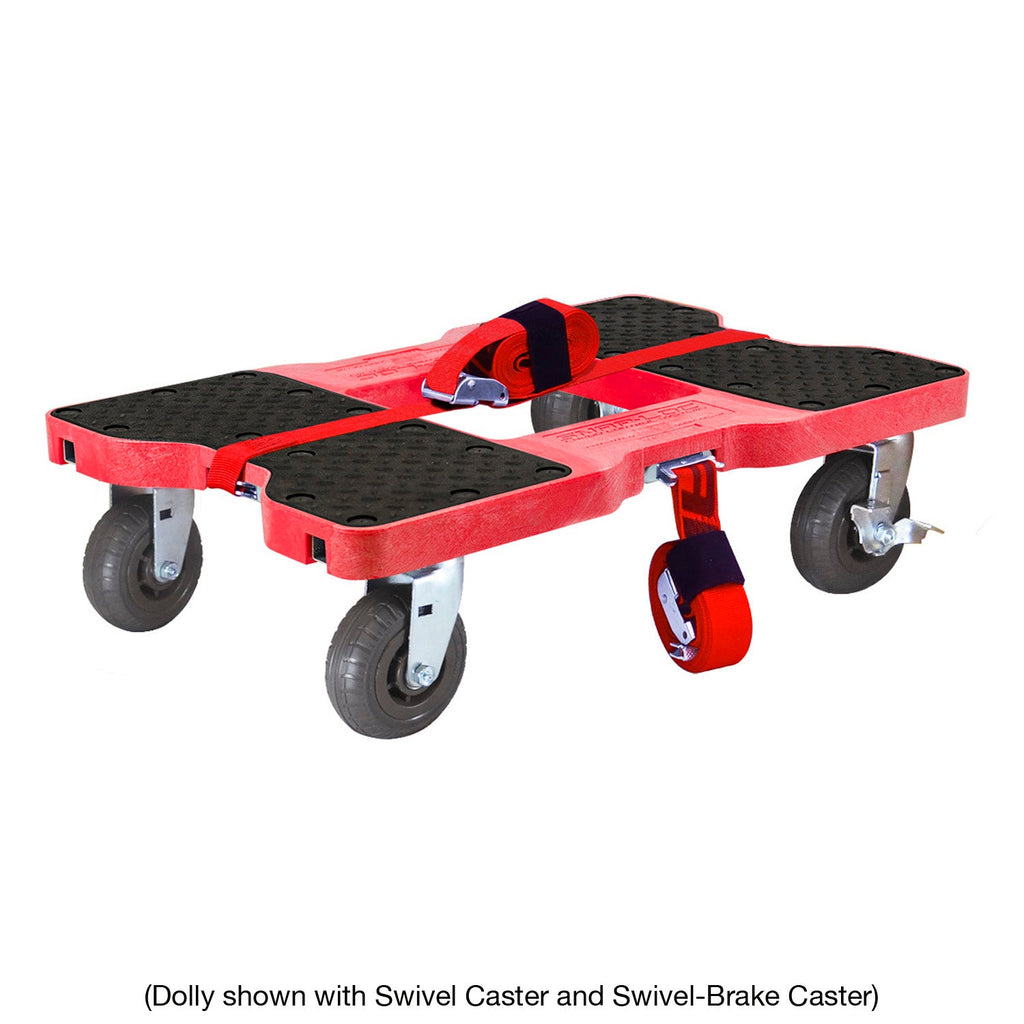 Snap-Loc 181,44 kg 6'Extreme-Duty Synthetic Rubber Caster