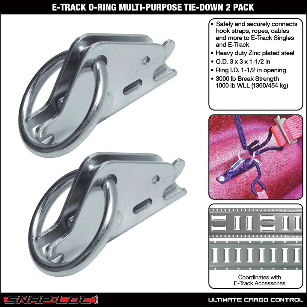 Snap-Loc E-Track O-Ring Tie-Down – Mehrzweck-Ladungskontrolle